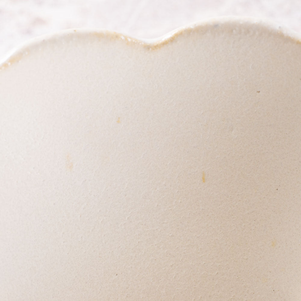 アトリエ野恵 ロココ丸マグカップ(ホワイト) アトリエ野恵 陶磁器作家もの