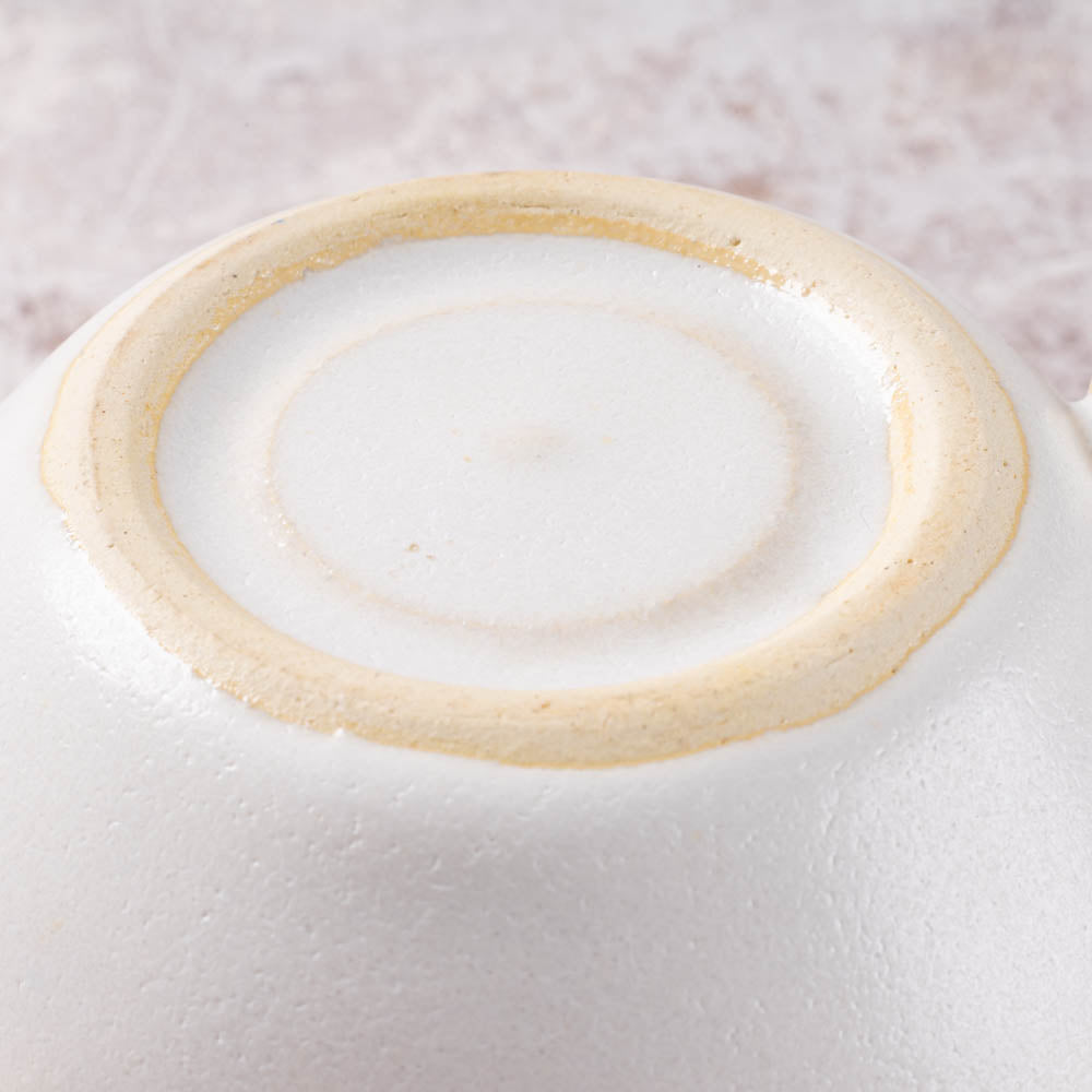 アトリエ野恵 ロココ丸マグカップ(ホワイト) アトリエ野恵 陶磁器作家もの