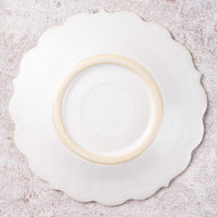 アトリエ野恵 ロココ中皿(ホワイト) アトリエ野恵 陶磁器作家もの