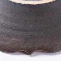 アトリエ野恵 ロココ中皿(ブロンズ) アトリエ野恵 陶磁器作家もの