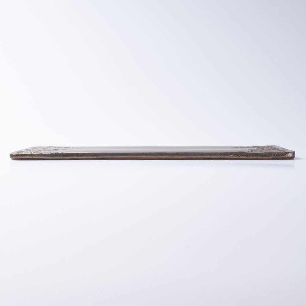 アトリエ野恵 レースプレート ロココ(ブロンズ) アトリエ野恵 陶磁器作家もの