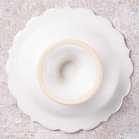 アトリエ野恵 ロコココンポート(ホワイト) アトリエ野恵 陶磁器作家もの