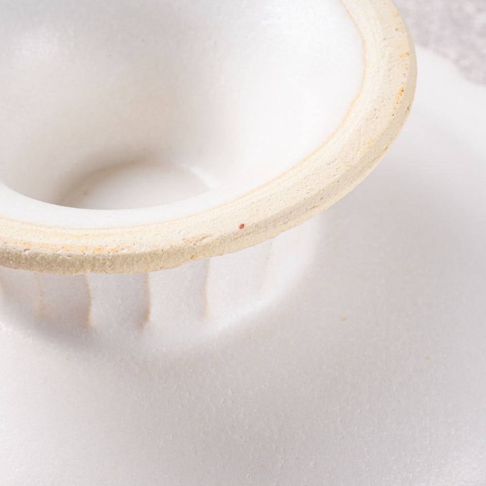 アトリエ野恵 ロコココンポート(ホワイト) アトリエ野恵 陶磁器作家もの