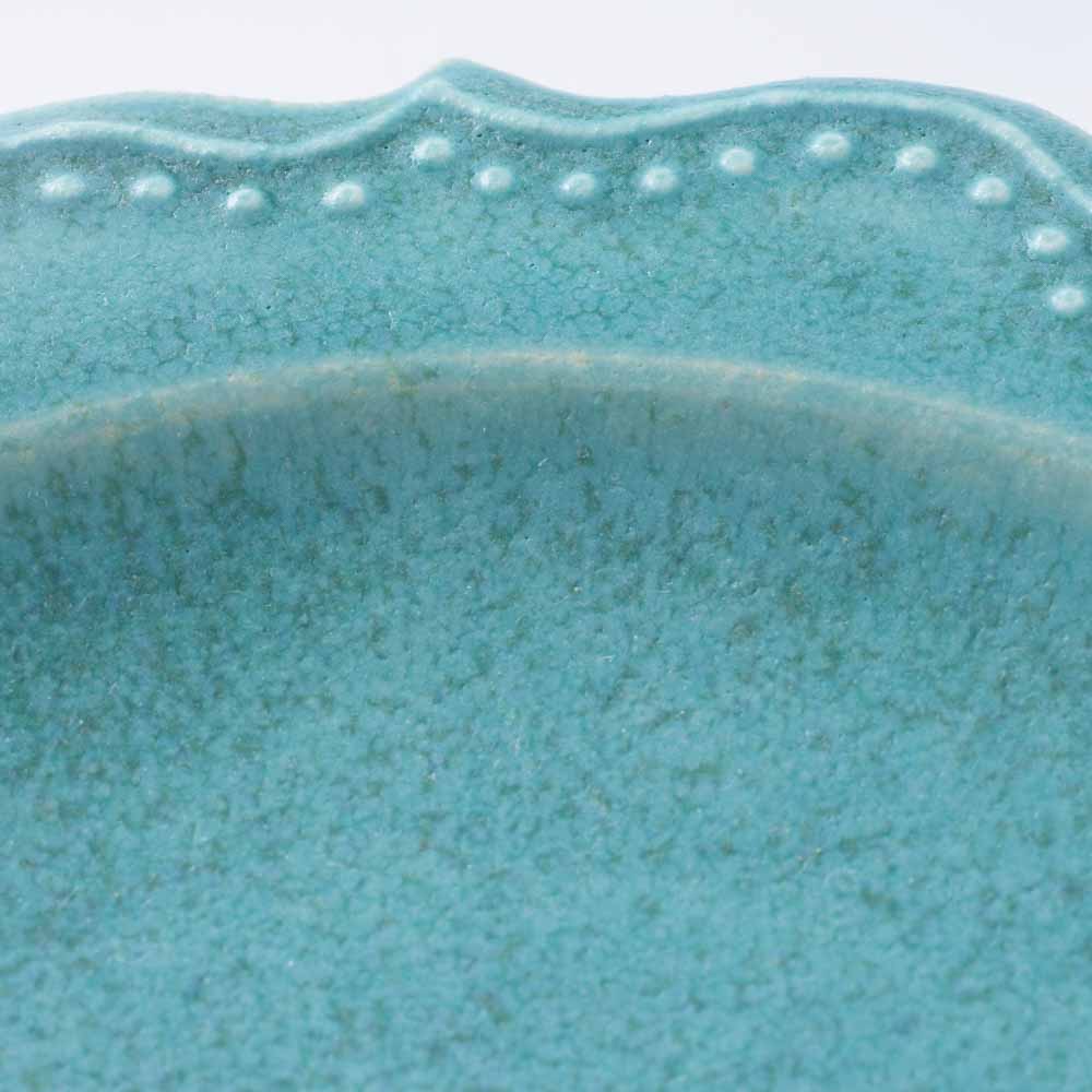 アトリエ野恵 ロコココンポート(ブルーグリーン) アトリエ野恵 陶磁器作家もの