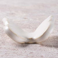 アトリエ野恵 ちょうちょ箸置き(ホワイト) アトリエ野恵 陶磁器作家もの