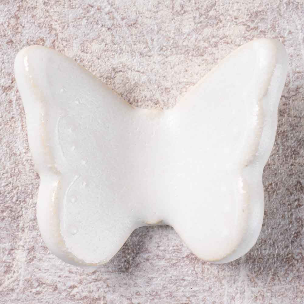 アトリエ野恵 ちょうちょ箸置き(ホワイト) アトリエ野恵 陶磁器作家もの