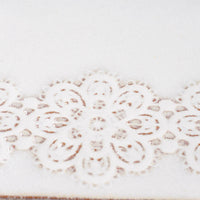 アトリエ野恵 レースプレート フラワー(ホワイト) アトリエ野恵 陶磁器作家もの