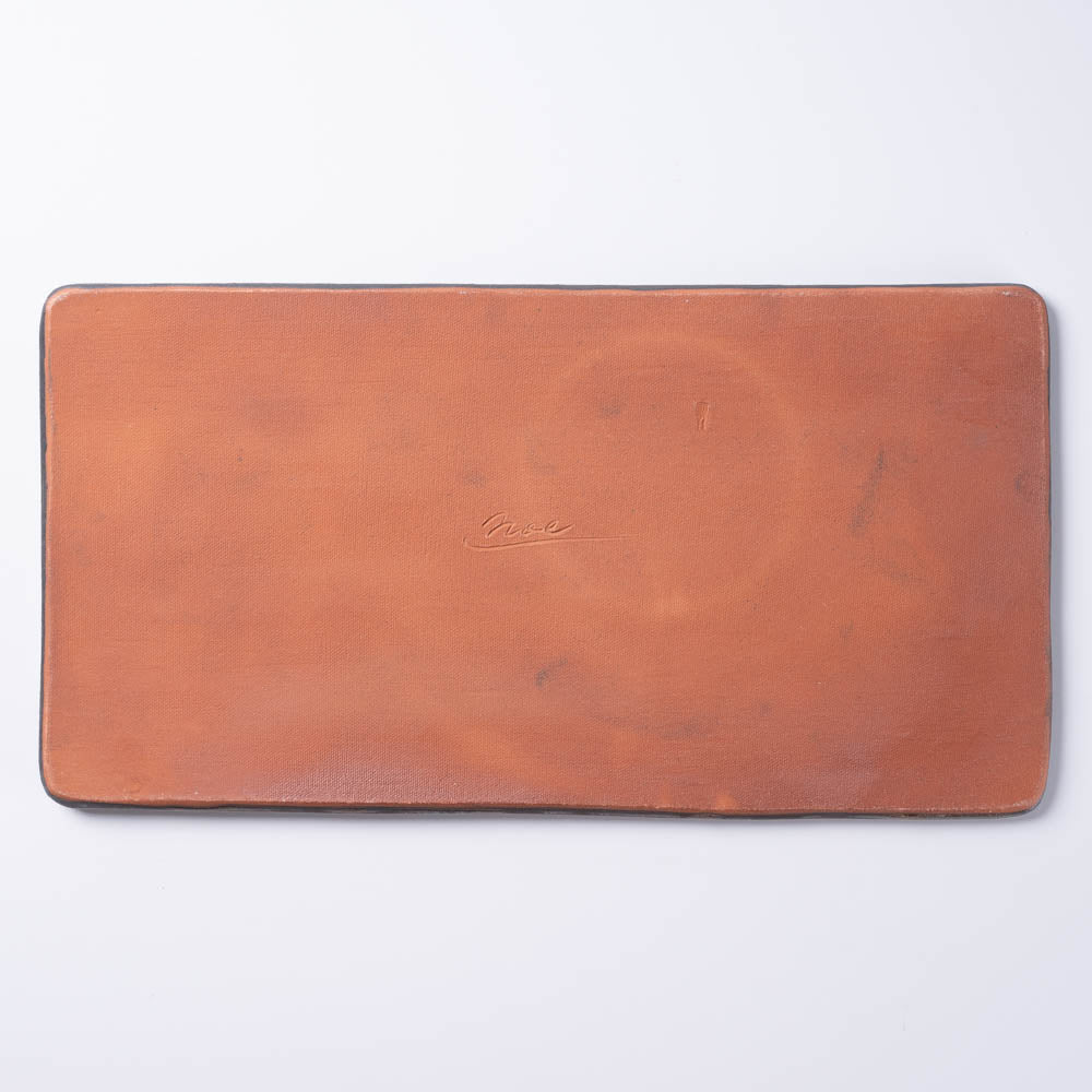 アトリエ野恵 レースプレート フラワー(ブロンズ) アトリエ野恵 陶磁器作家もの