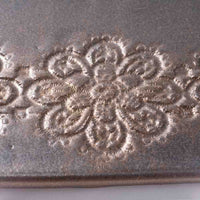 アトリエ野恵 レースプレート フラワー(ブロンズ) アトリエ野恵 陶磁器作家もの