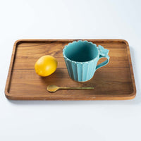 アトリエ野恵 蝶々しのぎマグカップ(ブルーグリーン) アトリエ野恵 陶磁器作家もの