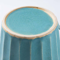 アトリエ野恵 蝶々しのぎマグカップ(ブルーグリーン) アトリエ野恵 陶磁器作家もの