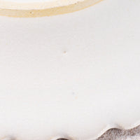 アトリエ野恵 しのぎ中皿(ホワイト) アトリエ野恵 陶磁器作家もの