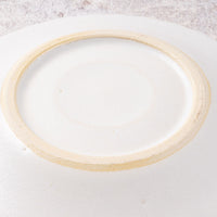 アトリエ野恵 しのぎ中皿(ホワイト) アトリエ野恵 陶磁器作家もの