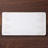 アトリエ野恵 レースプレート ロココ(ホワイト) アトリエ野恵 陶磁器作家もの