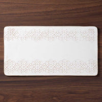 アトリエ野恵 レースプレート フラワー(ホワイト) アトリエ野恵 陶磁器作家もの