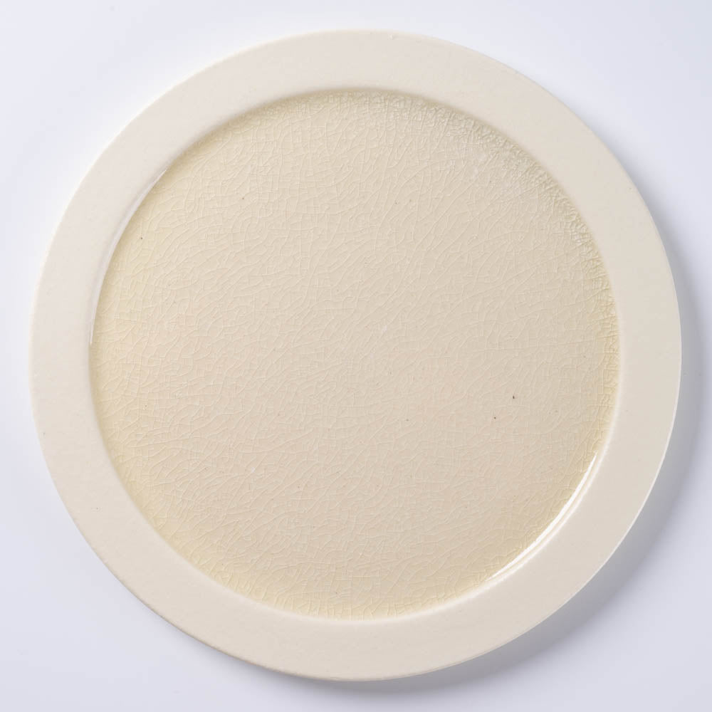 信楽焼 ヤマ庄陶器 Deepbreath 8.5インチプレート ホワイト 信楽焼 ヤマ庄陶器 信楽焼