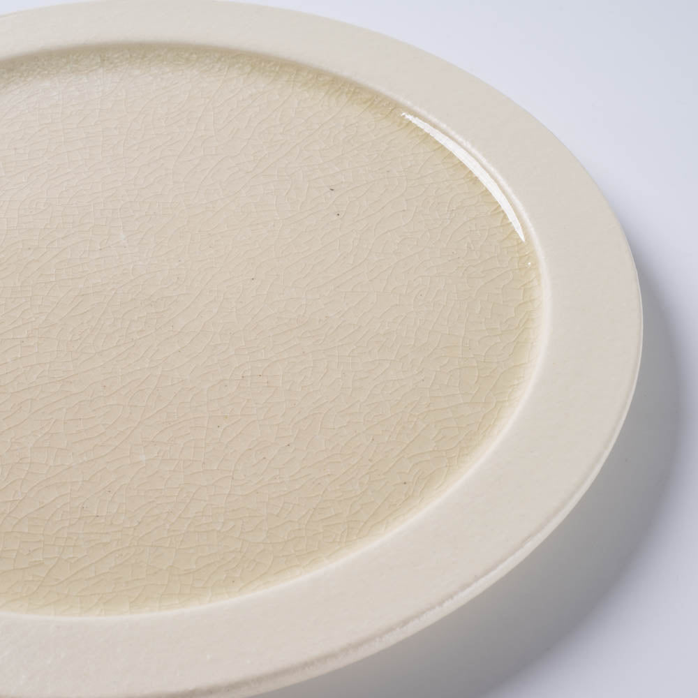 信楽焼 ヤマ庄陶器 Deepbreath 8.5インチプレート ホワイト 信楽焼 ヤマ庄陶器 信楽焼