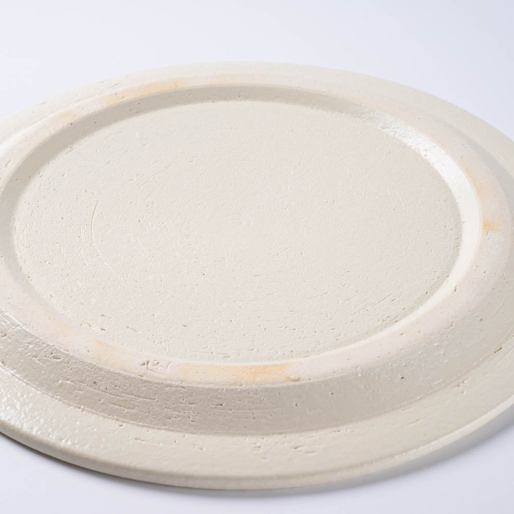 信楽焼 ヤマ庄陶器 Deepbreath 8.5インチプレート ホワイト 信楽焼 ヤマ庄陶器 信楽焼