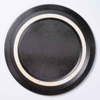 信楽焼 ヤマ庄陶器 Deepbreath 8.5インチプレート ブラック 信楽焼 ヤマ庄陶器 信楽焼