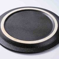 信楽焼 ヤマ庄陶器 Deepbreath 8.5インチプレート ブラック 信楽焼 ヤマ庄陶器 信楽焼