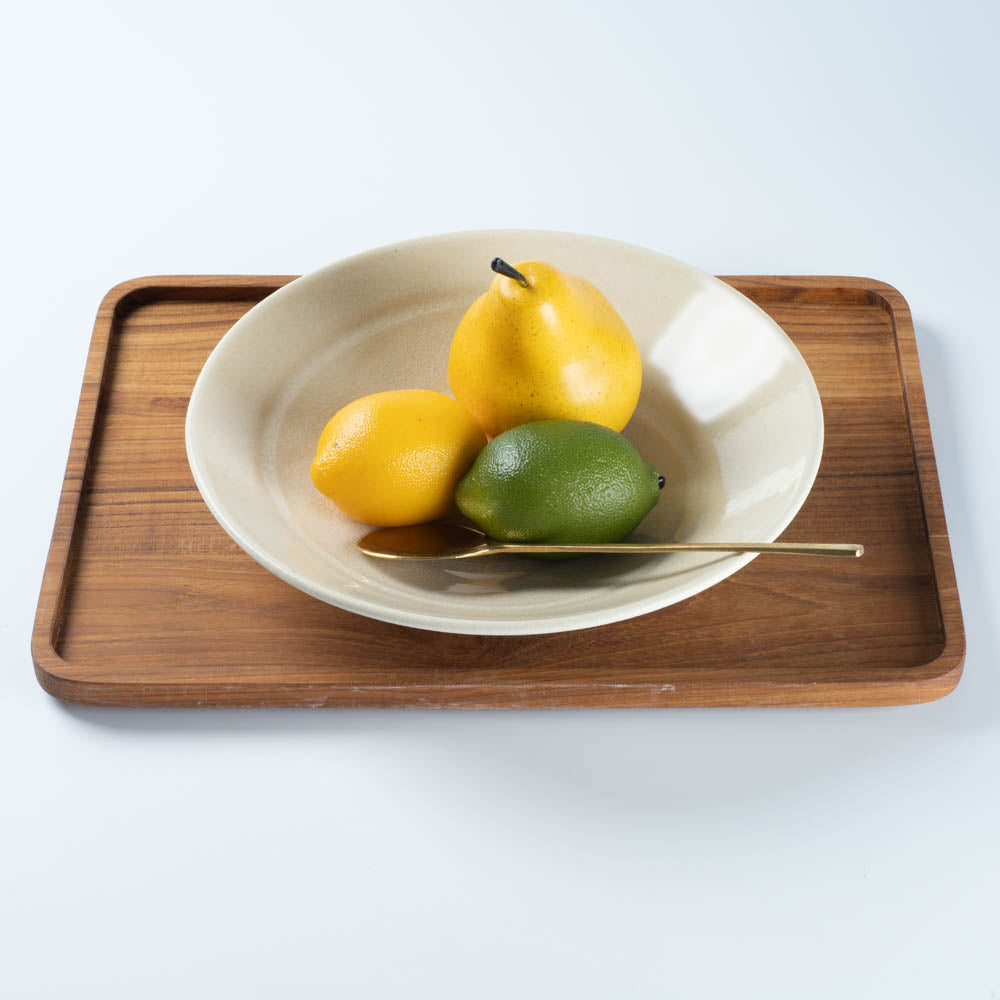 楽焼秘嚢 源右衛門窯】小鉢/しのぎ/中/白（径14.5cm） | 【丹波のイロドリ