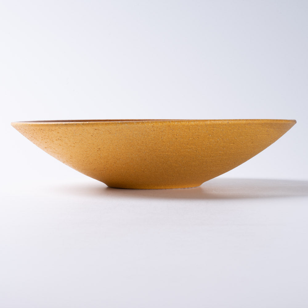 信楽焼 ヤマ庄陶器 Deepbreath 10インチボール キャラメル 信楽焼 ヤマ庄陶器 信楽焼