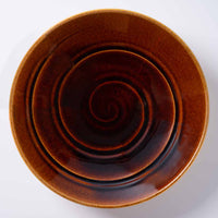 信楽焼 ヤマ庄陶器 Deepbreath 10インチボール キャラメル 信楽焼 ヤマ庄陶器 信楽焼