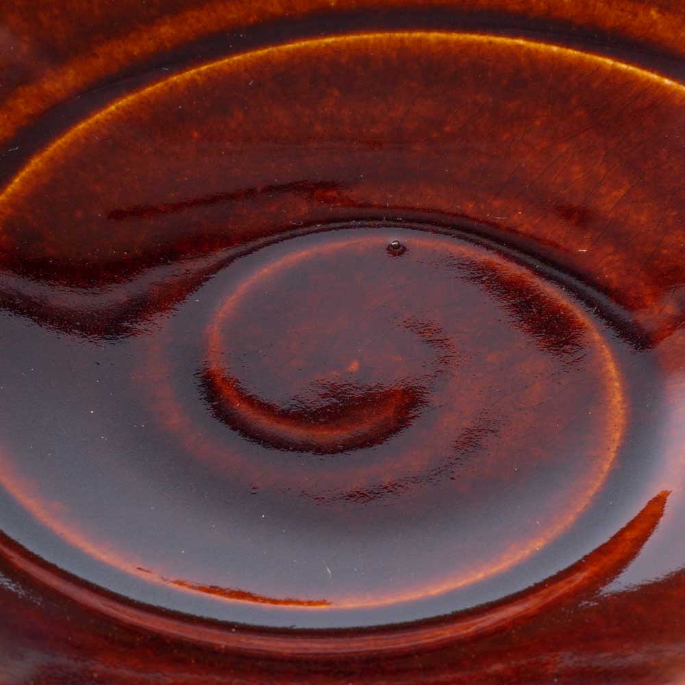 信楽焼 ヤマ庄陶器 Deepbreath 10インチボール キャラメル 信楽焼 ヤマ庄陶器 信楽焼