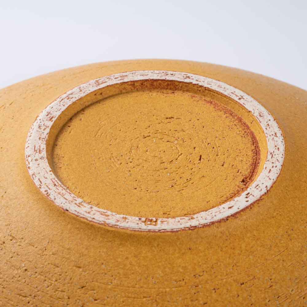 信楽焼 ヤマ庄陶器 Deepbreath 10インチボール キャラメル 信楽焼 ヤマ庄陶器 信楽焼