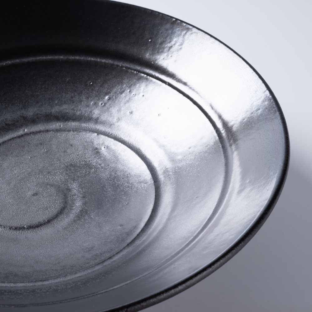 信楽焼 ヤマ庄陶器 Deepbreath 10インチボール ブラック 信楽焼 ヤマ庄陶器 信楽焼