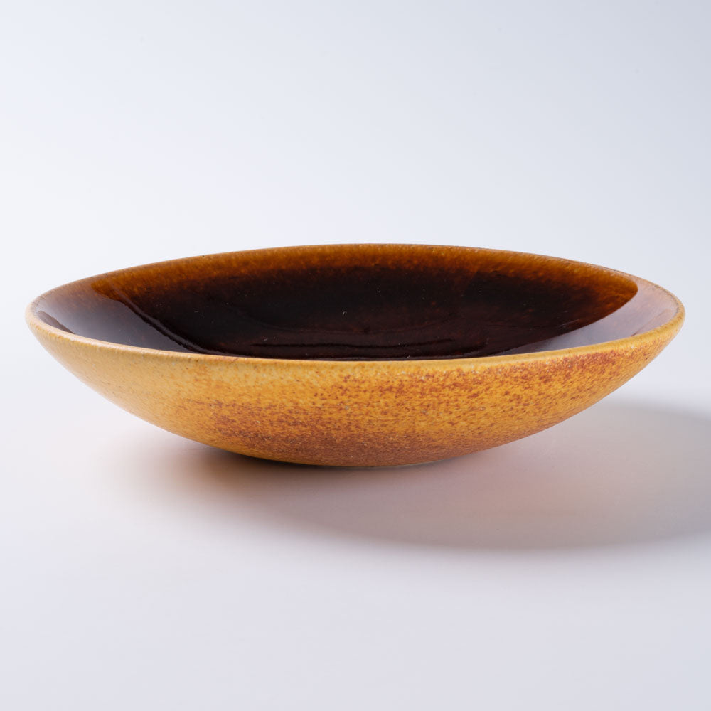 信楽焼 ヤマ庄陶器 Deepbreath 6インチボール キャラメル 信楽焼 ヤマ庄陶器 信楽焼