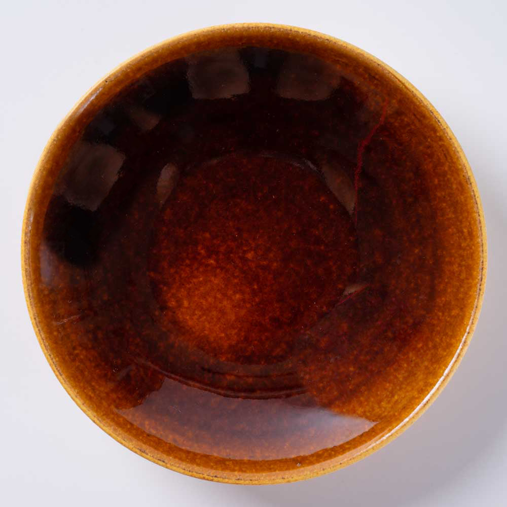 信楽焼 ヤマ庄陶器 Deepbreath 6インチボール キャラメル 信楽焼 ヤマ庄陶器 信楽焼