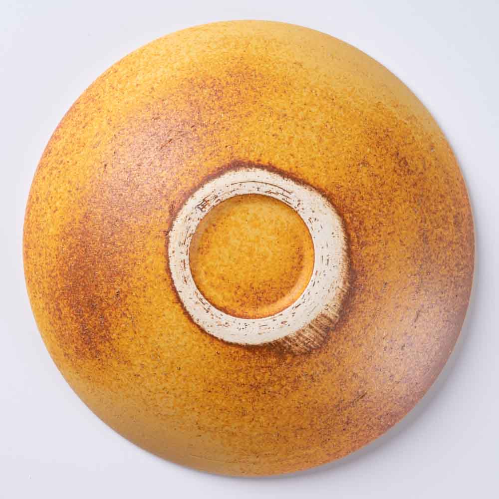 信楽焼 ヤマ庄陶器 Deepbreath 6インチボール キャラメル 信楽焼 ヤマ庄陶器 信楽焼