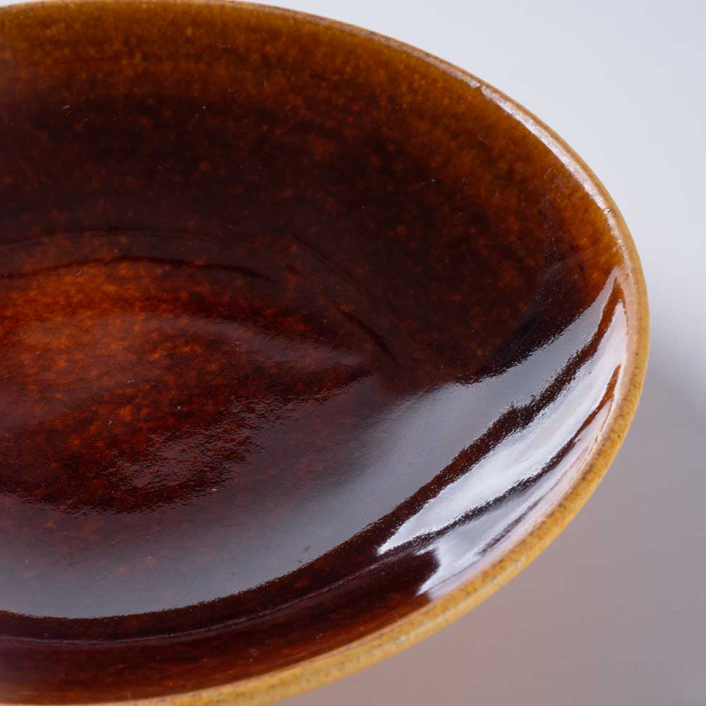 信楽焼 ヤマ庄陶器 Deepbreath 6インチボール キャラメル 信楽焼 ヤマ庄陶器 信楽焼