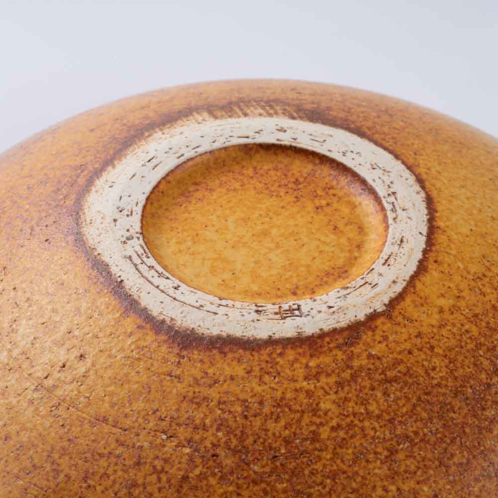 信楽焼 ヤマ庄陶器 Deepbreath 6インチボール キャラメル 信楽焼 ヤマ庄陶器 信楽焼