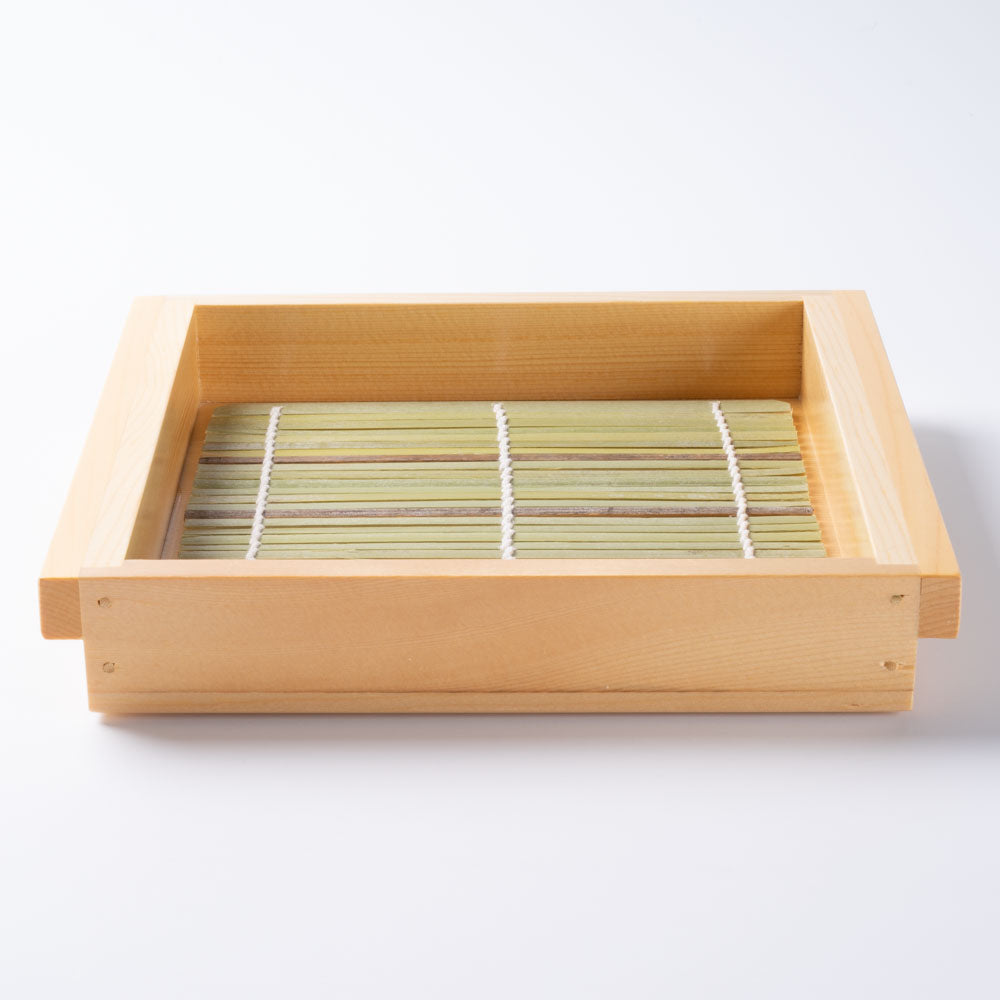 ヤマコー 檜板そば 正角 (竹ス付) (コピー) ヤマコー 木工もの