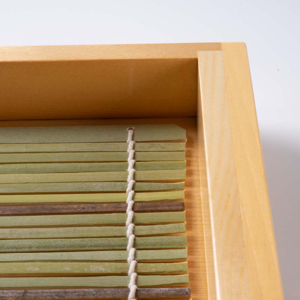 ヤマコー 檜板そば 正角 (竹ス付) (コピー) ヤマコー 木工もの