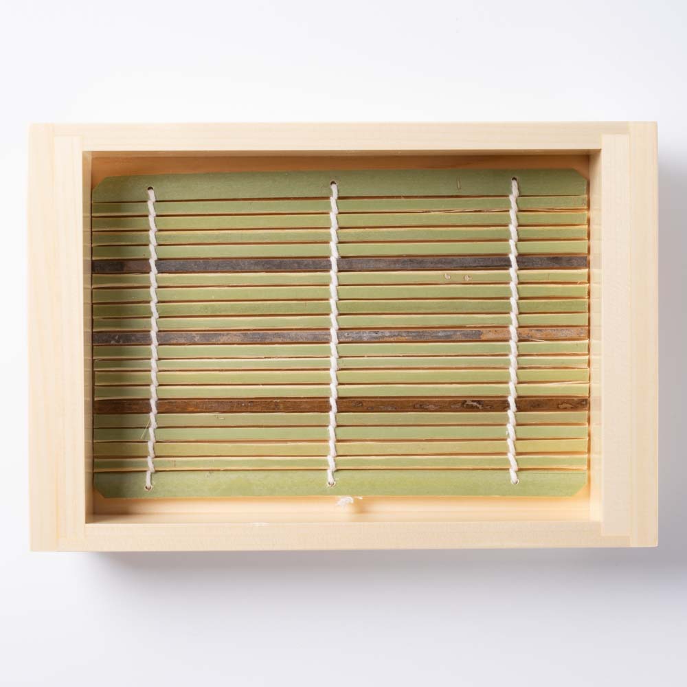 ヤマコー 檜板そば 長角 (竹ス付) ヤマコー 木工もの