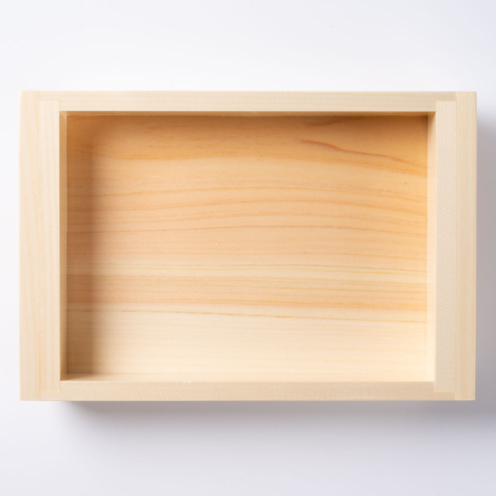 ヤマコー 檜板そば 長角 (竹ス付) ヤマコー 木工もの