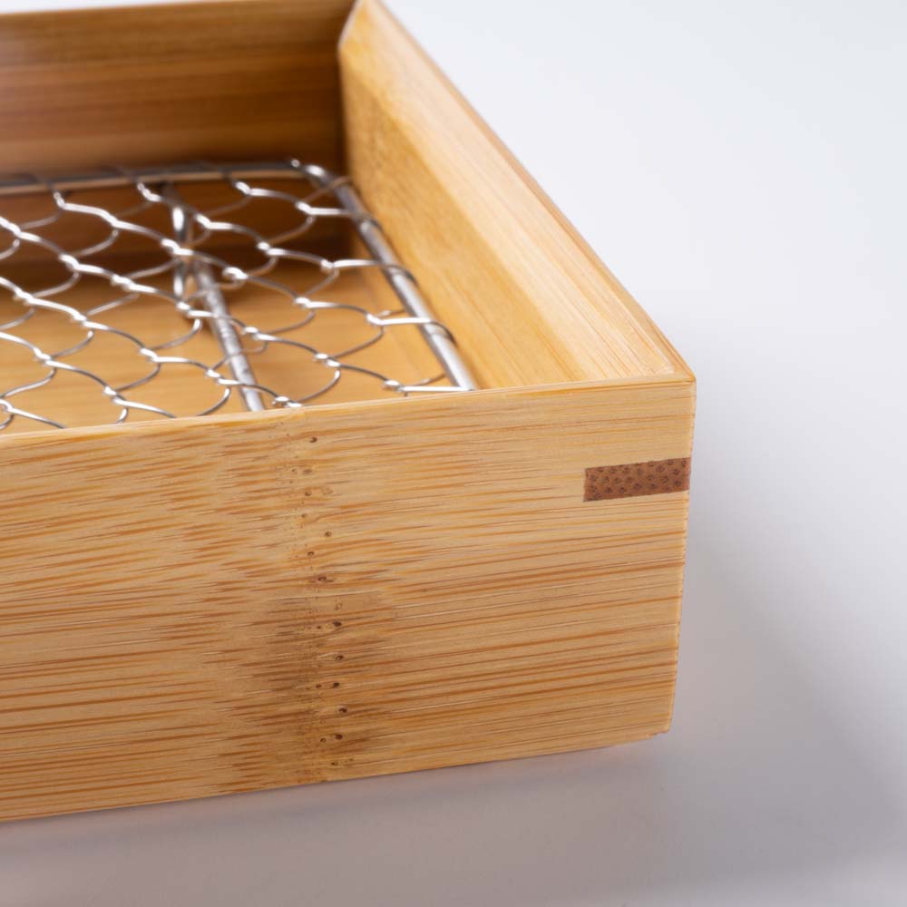 ヤマコー 竹・天ぷら盛皿 クリア 長角 (ステンレス目皿付) (コピー) ヤマコー 木工もの