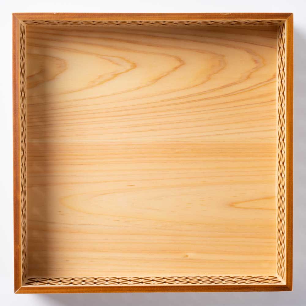 ヤマコー ひのき細密盛器 七宝 四ツ切 (コピー) ヤマコー 木工もの