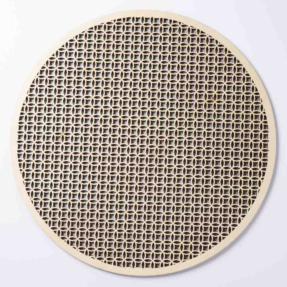 ヤマコー ひのき細密膳 丸 七宝 大 ヤマコー 木工もの