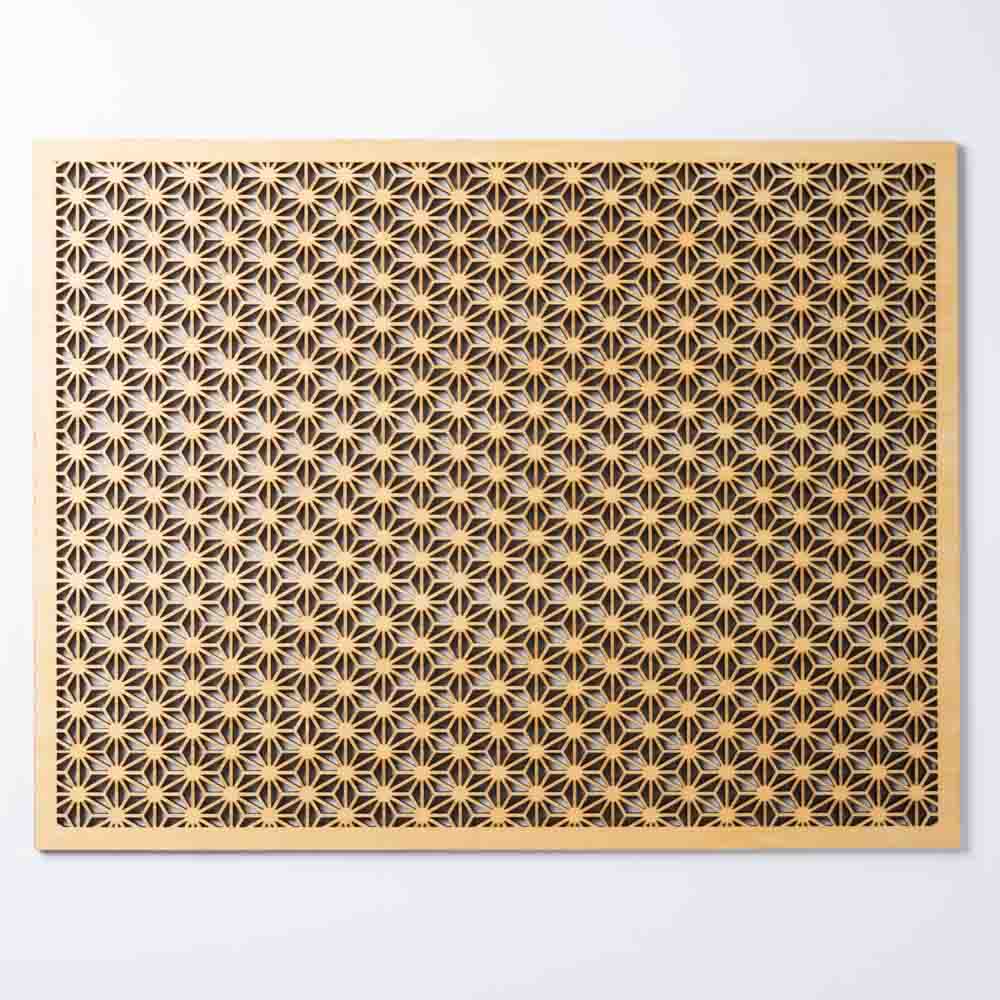 ヤマコー ひのき細密膳 長角 麻の葉 小 (コピー) ヤマコー 木工もの