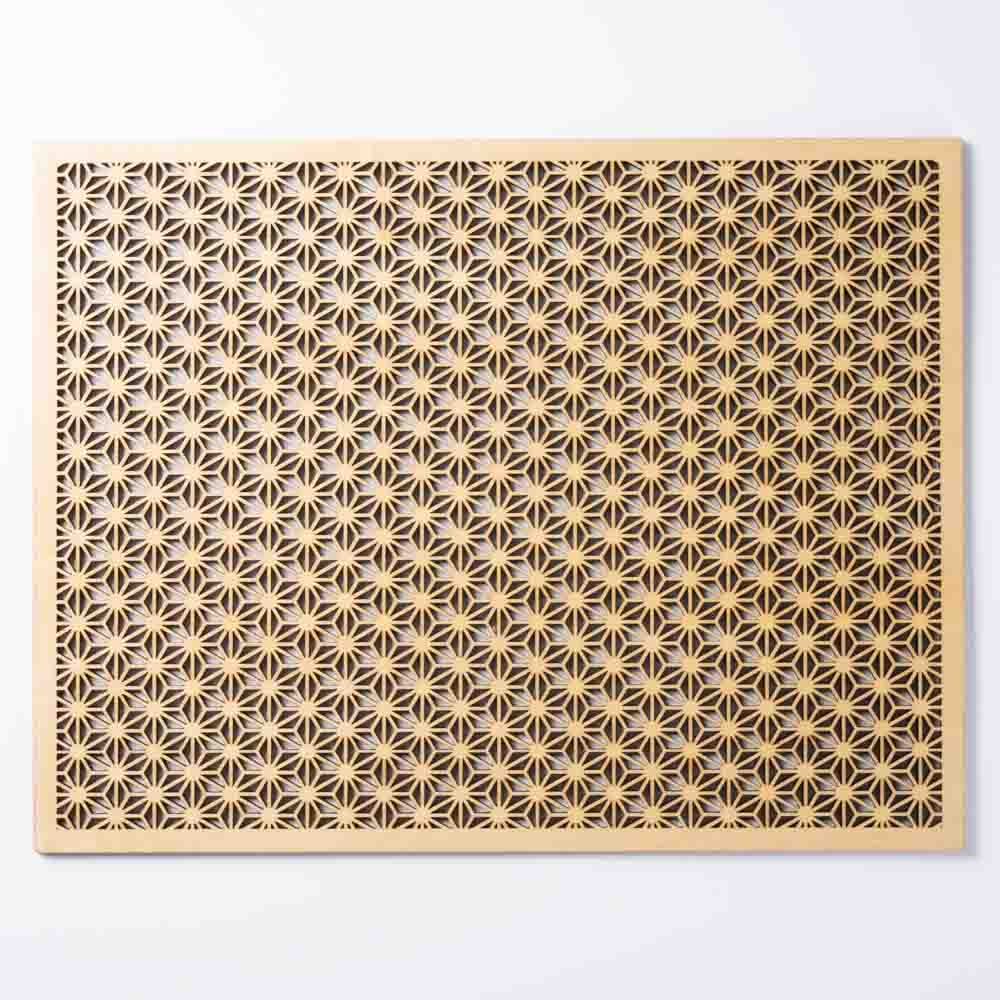 ヤマコー ひのき細密膳 長角 麻の葉 小 (コピー) ヤマコー 木工もの