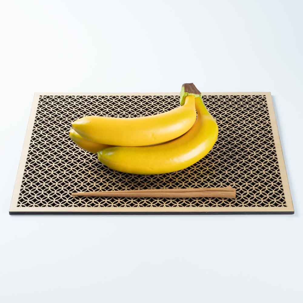 ヤマコー ひのき細密膳 長角 七宝 小 ヤマコー 木工もの