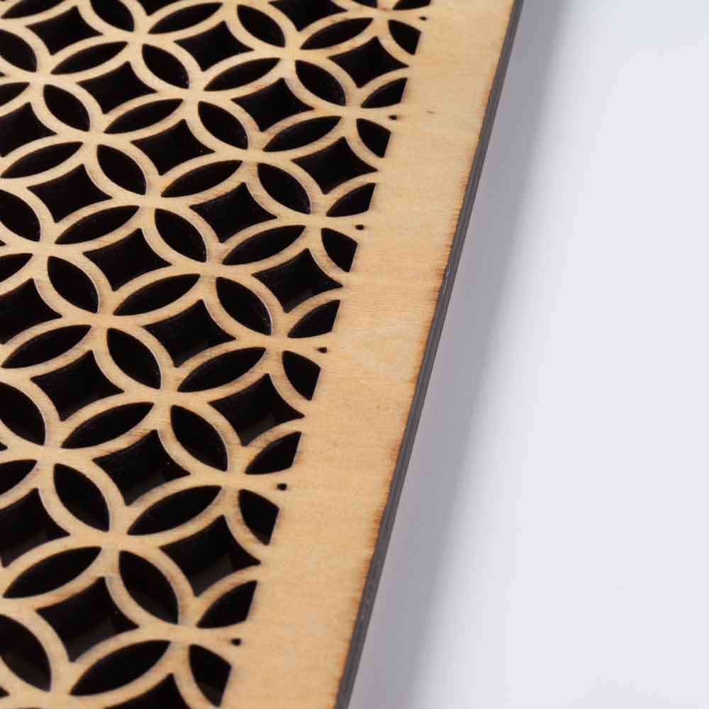 ヤマコー ひのき細密膳 長角 七宝 小 ヤマコー 木工もの