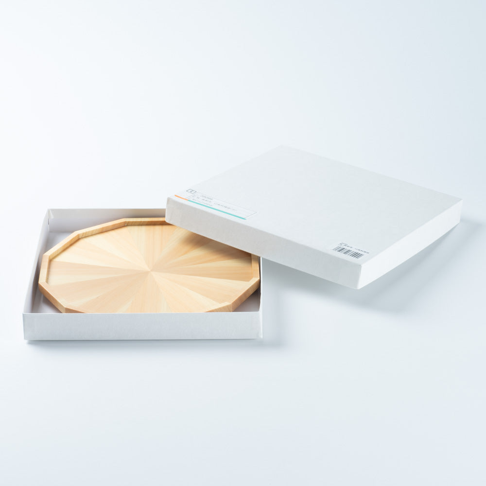 ヤマコー 桧・放射杢 12角料理皿 小 ヤマコー 木工もの