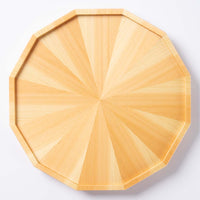 ヤマコー 桧・放射杢 12角料理皿 小 ヤマコー 木工もの