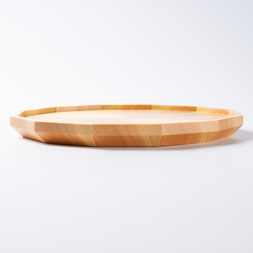 ヤマコー 桧・放射杢 12角料理皿 小 ヤマコー 木工もの