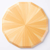 ヤマコー 桧・放射杢 12角料理皿 小 ヤマコー 木工もの